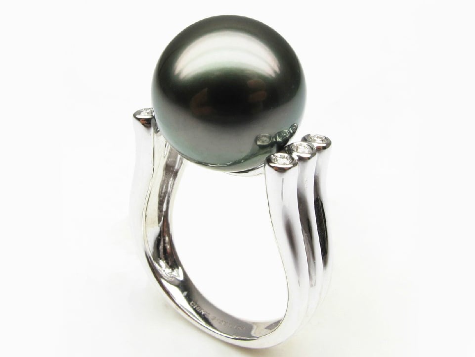 Black Tahitian Pearl Joelle Ring